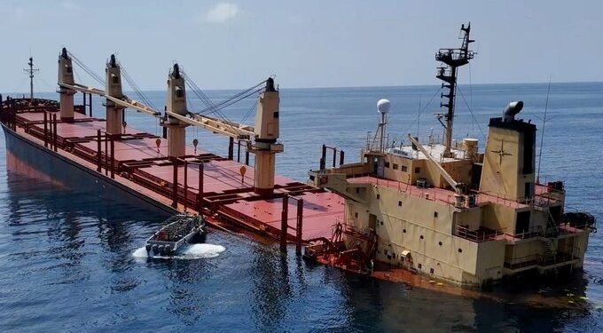Cargo Ship Attacked by Houthis Sinks in Red Sea, Raising Environmental Concerns