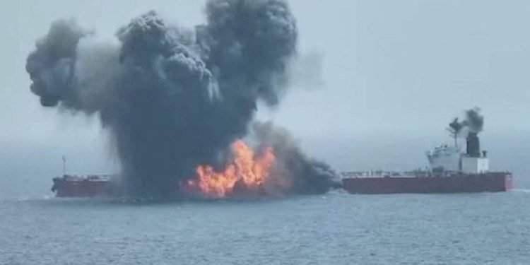 Greek Oil Tanker Ablaze in Red Sea Following Multiple Attacks