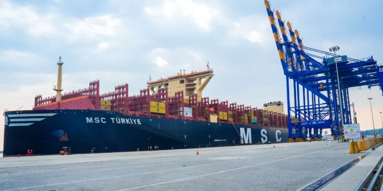Vizhinjam Port Welcomes MSC Türkiye, the World’s Largest Eco-Friendly Container Ship
