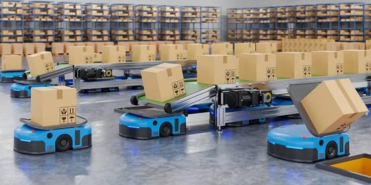 In Belgium, Warehouse Robots Work in Silence — and in Sync