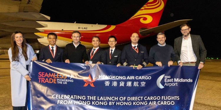 Hong Kong Air Cargo opens a new series of charter flights to East Midlands Airport