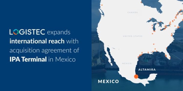 LOGISTEC expands its port footprint with the takeover of the IPA terminal in Altamira.