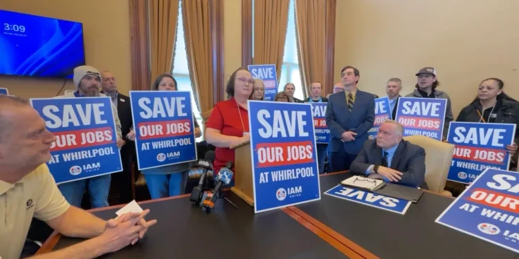 Whirlpool to lay off over 300 at Iowa plant as Machinists try to save jobs