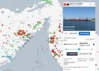 Sanctioned tanker reverses course after apparent Hormuz transit
