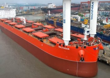 KCC Newbuild Receives China-Built Suction Sails Ahead of Delivery