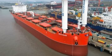 KCC Newbuild Receives China-Built Suction Sails Ahead of Delivery