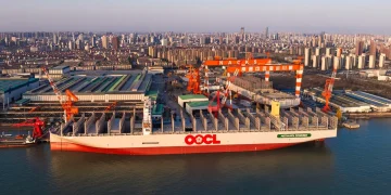 OOCL Names the World’s Largest Methanol Dual-Fuel Container Ship
