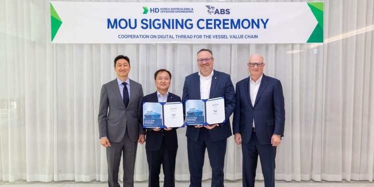 HD Hyundai and ABS Partner on Digital Transformation in Shipbuilding