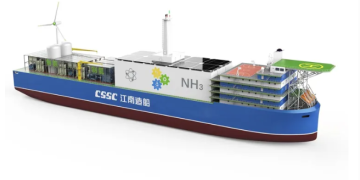 Jiangnan Shipyard unveils nuclear-powered container ship concept