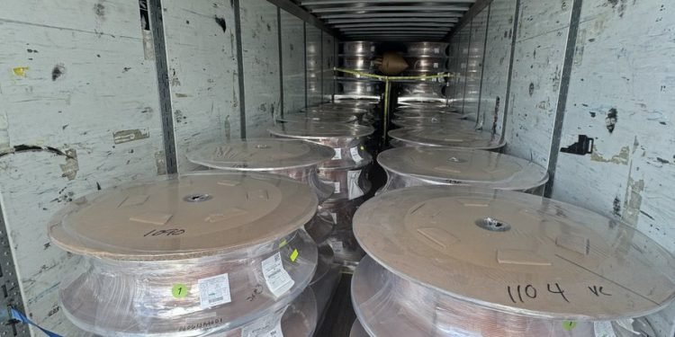 US$1.3 million in stolen copper wire and data centre equipment recovered near Chicago