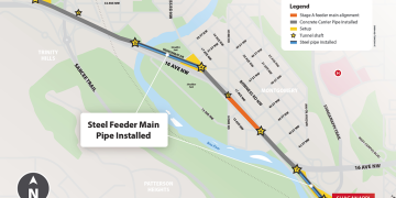 Calgary’s Bearspaw South Feeder Main Replacement Advances on Schedule