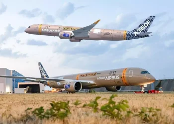 Airbus unveils first A350F test aircraft in ‘Flying Parcel’ livery
