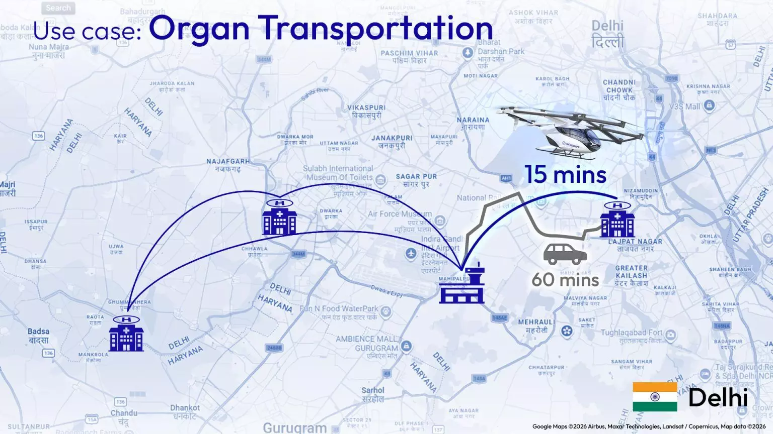 Emergency medical and organ transportation