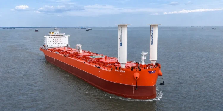 KCC Takes Delivery of Wind-Assisted Combination Carrier Baltazar