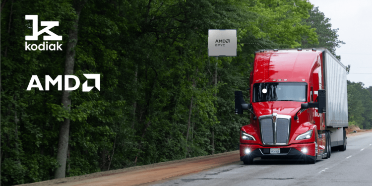 AMD powers Kodiak’s seventh-generation autonomous trucks in first for the sector