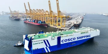 22 Crew Rescued After Fire Forces COSCO-Managed Car Carrier to Abandon Ship