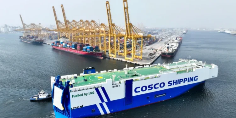 22 Crew Rescued After Fire Forces COSCO-Managed Car Carrier to Abandon Ship