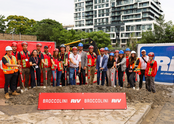 Broccolini Breaks Ground on 37-Storey ‘The Riv’ Rental Project in Toronto