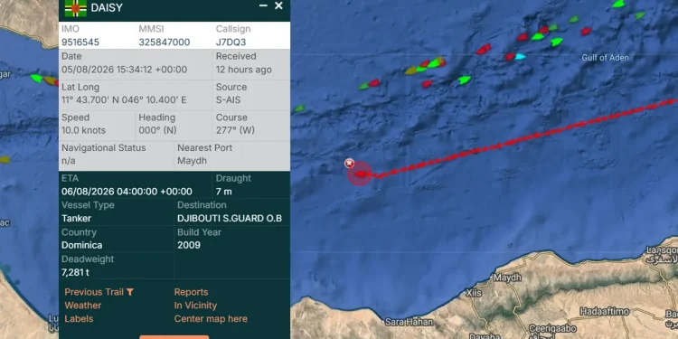 Houthi target Saudi tanker in the Gulf of Aden