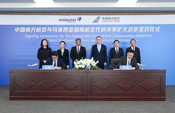 Malaysia Airlines and China Southern Airlines broaden codeshare partnership across Malaysia-China routes