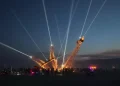 CEVA delivers 29-tonne fractured Eiffel artwork to Burning Man