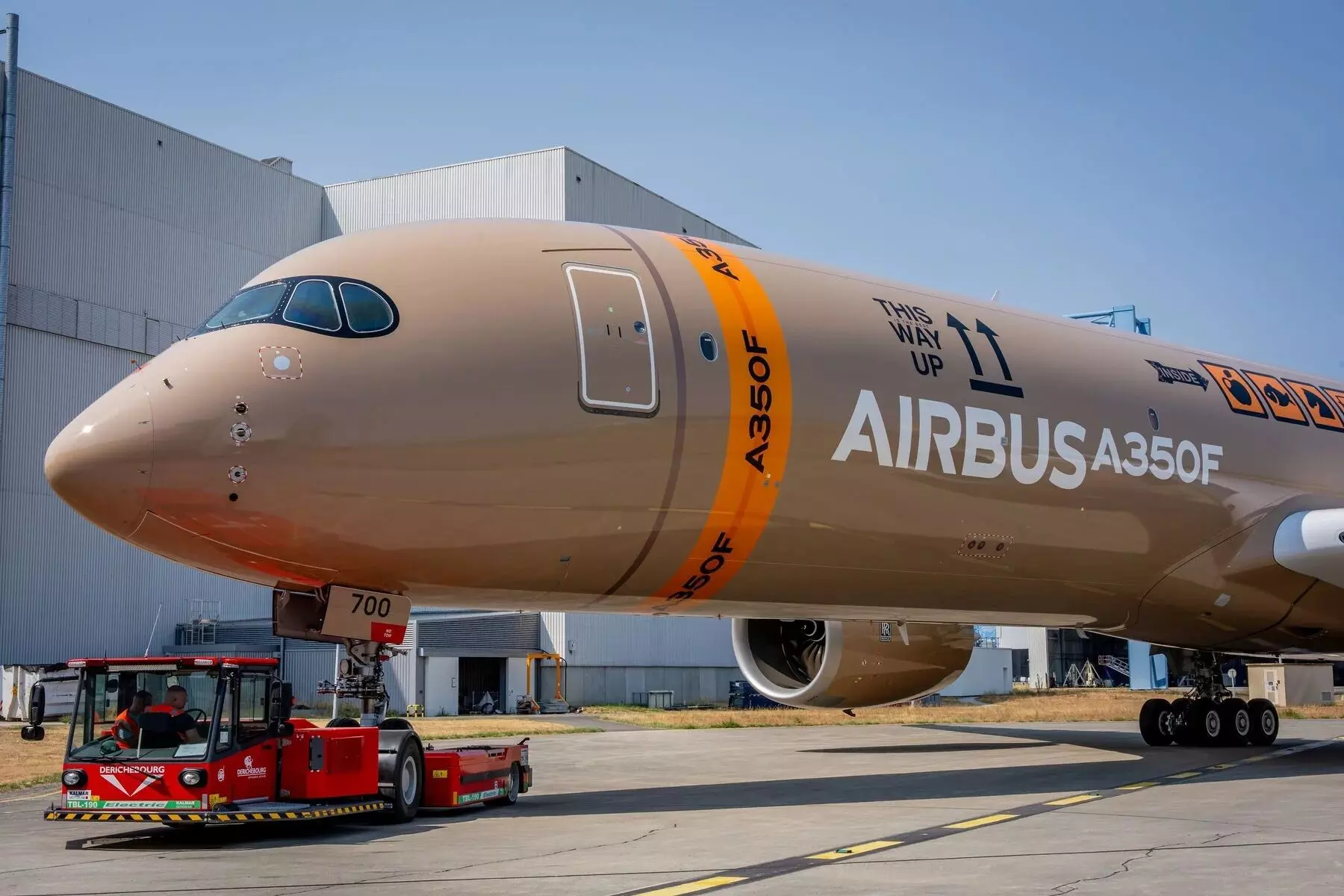 MSN700 rollout, the first prototype and test aircraft for A350F freighter programme