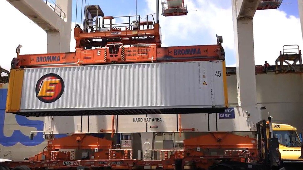 Estes Express Lines 45-foot ocean container