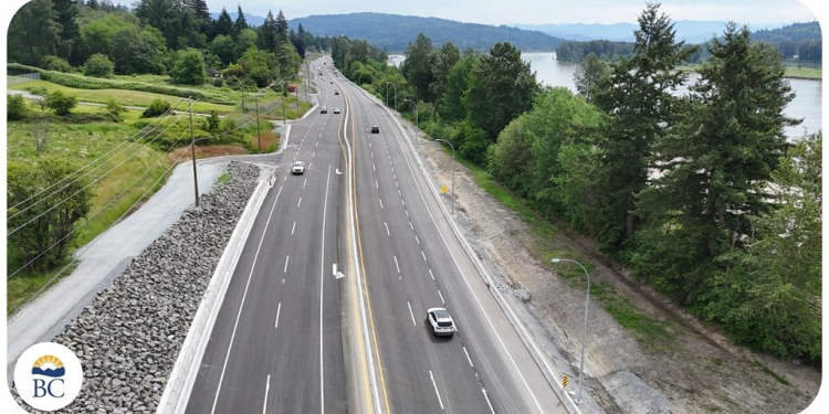 Highway 7 Upgrades Completed Between Maple Ridge and Mission