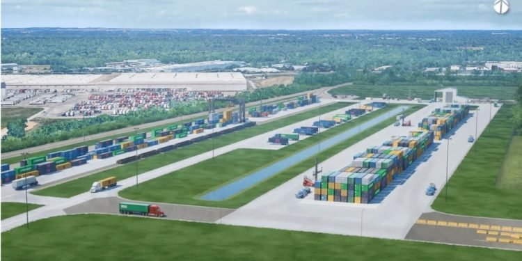 New $100M inland rail terminal set to handle 60,000 TEUs annually