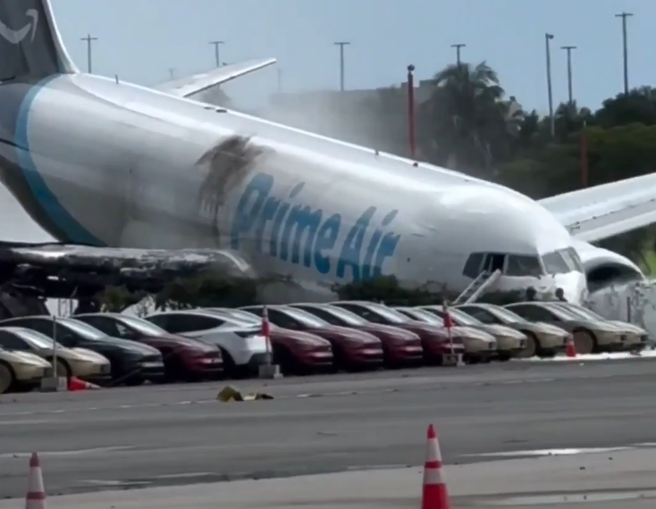Five dead after Amazon cargo plane crashes at Miami airport