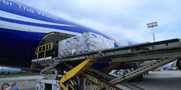National Airlines airlifts 84 tonnes of UNICEF aid cargo to Nepal