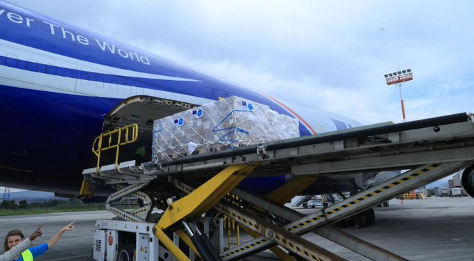 National Airlines airlifts 84 tonnes of UNICEF aid cargo to Nepal