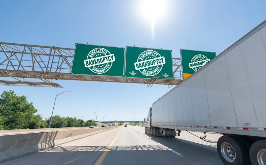 Trucking companies facing bankruptcy across several U.S. states