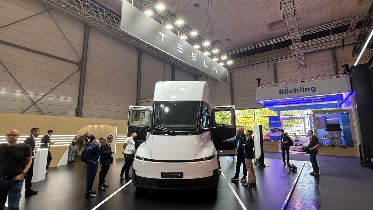 European Tesla Semi on display at IAA Transportation 2026