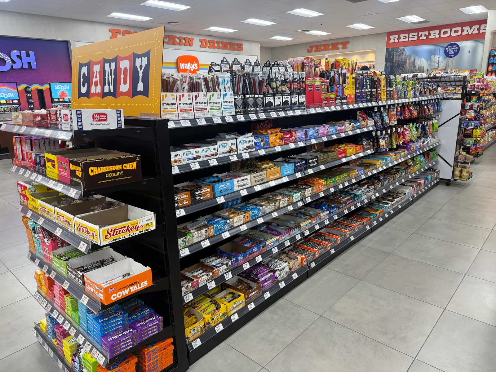 Inside a Wally’s travel center