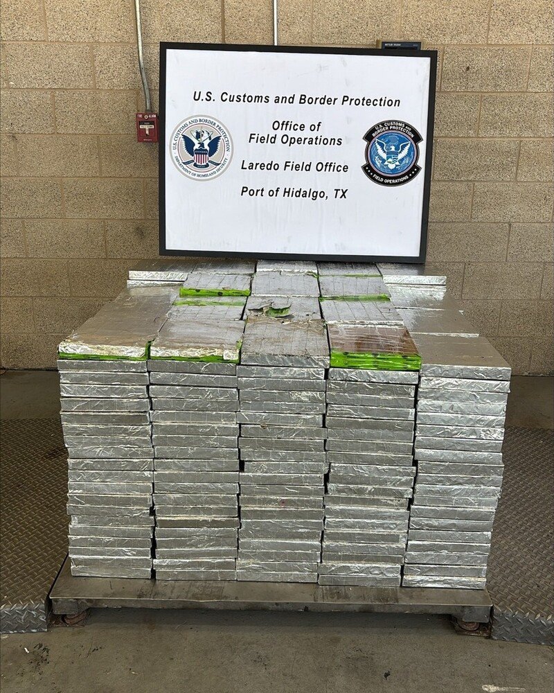 CBP officers seized 395 packages of suspected methamphetamine