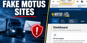 FMCSA warns trucking companies about four fake Motus registration sites