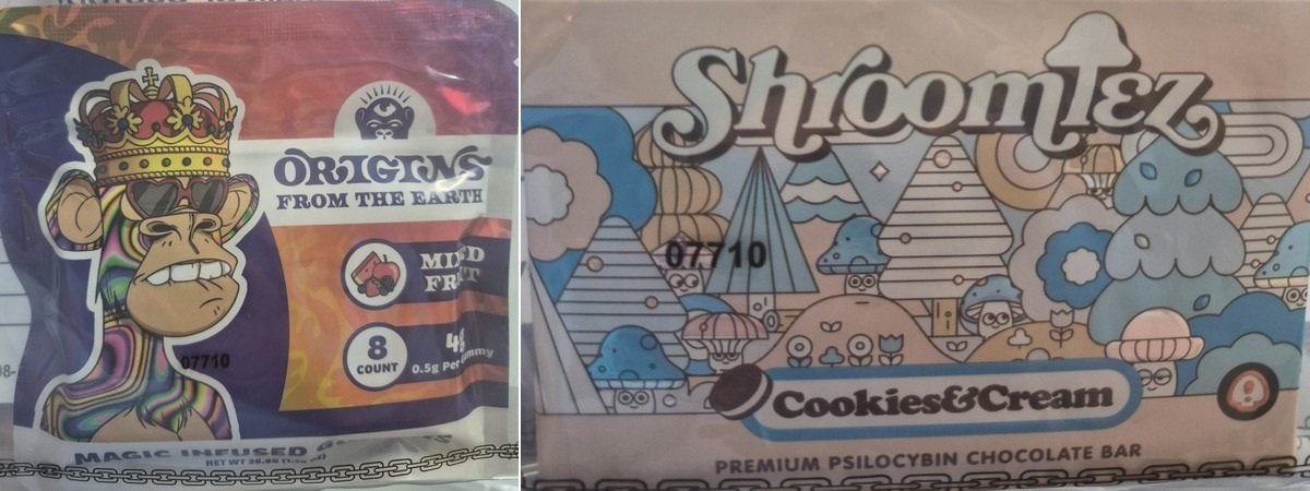 Troopers found packaged psilocybin gummies and chocolate bars