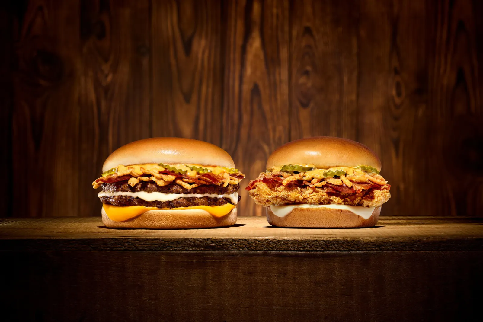Whataburger Bacon Wrangler Double and Bacon Wrangler Chicken sandwiches