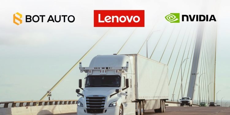 Bot Auto selects Lenovo-Nvidia computing platform as it targets $50,000 per truck for autonomous technology