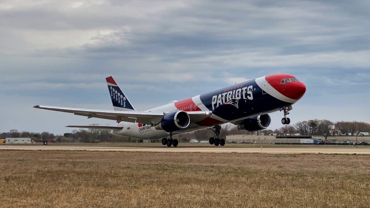 Omni Air International Boeing 767-300 operated for the New England Patriots